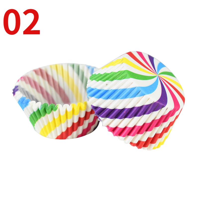 100Pcs Muffin Cupcake Paper Cups Cupcake Liner Baking Muffin Box Cup Case Party Tray Cake Decorating Tools Birthday Party Decor