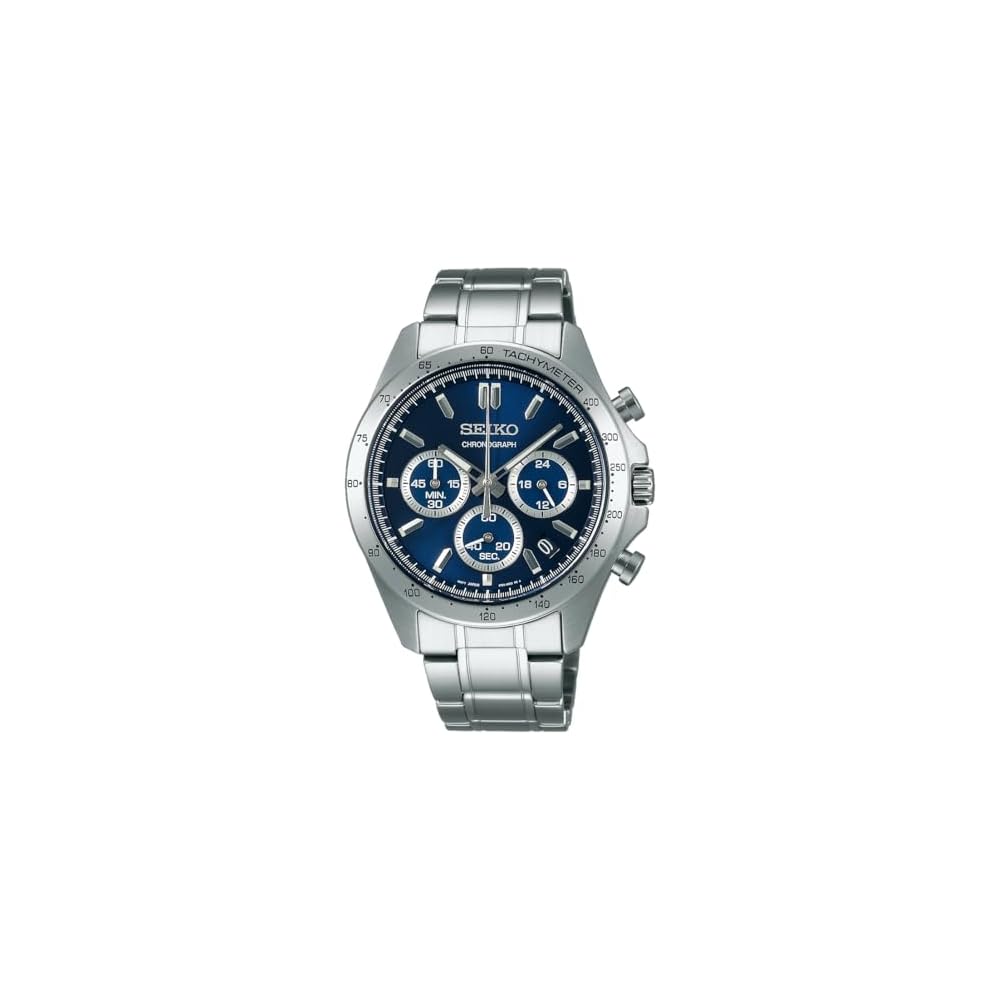 

Seiko Selection SBTR011 Men s Quartz Chronograph Watch Blue Dial Stainless Steel Battery Date Calendar 24-Hour Hand