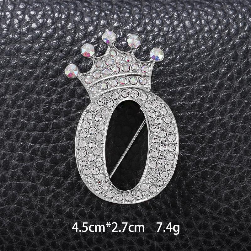 Unisex Versatile English Letter Brooch Lapel Pin for Suits and Clothing