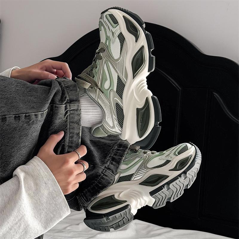 Paar Dad-Schuhe Damen Höhe erhöhen Retro Casual Neu Trendy Leicht Atmungsaktiv Dicksohlig Vielseitige Sportschuhe