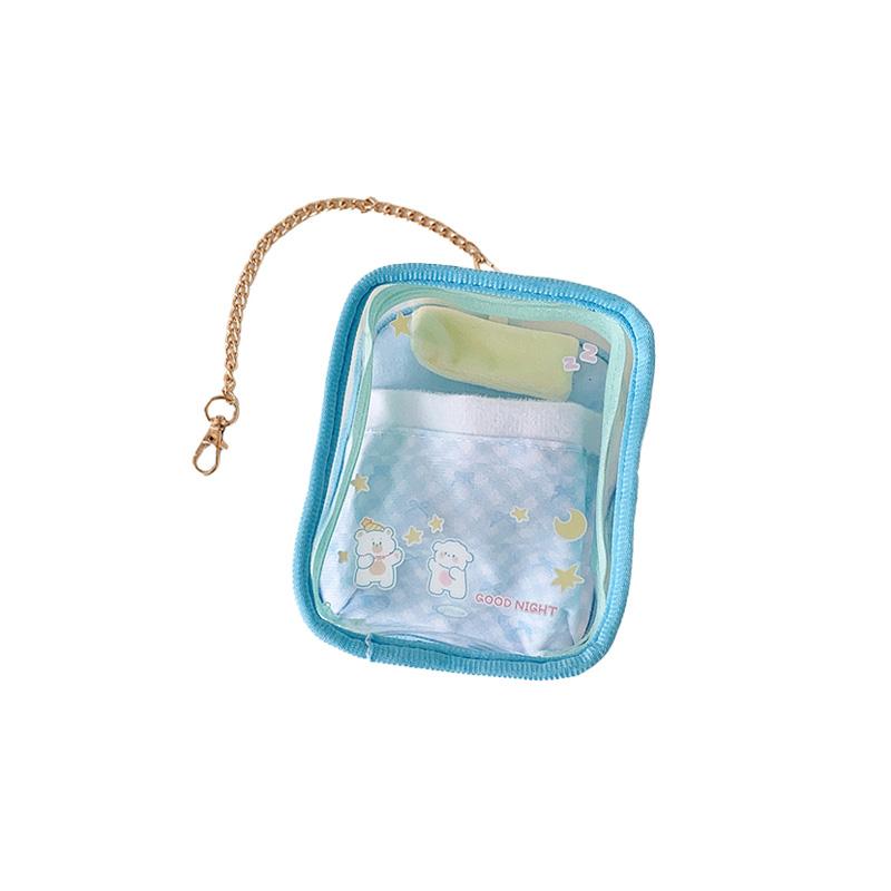 1Pc Storage Bag Dustproof Display Garage Kit PVC Portable Cute Doll Lipstick High Transparency Fashion Accessories Pendant