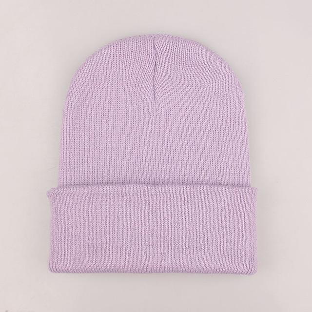 Winter Hats for Woman New Beanies Knitted Fluorescent Cute Hat Girls Autumn Female Beanie Caps Warmer Bonnet Ladies Casual Cap