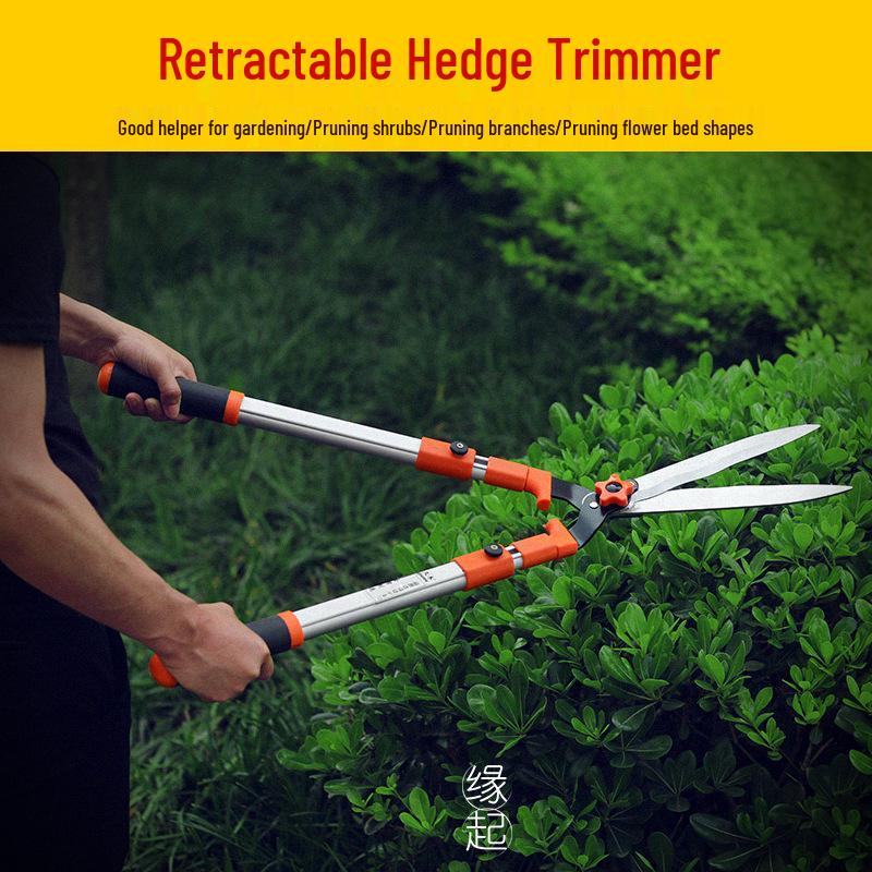 Telescopic Hedge Trimmer & Garden Shears: Powerful Lawn, Flower, and Branch Trimming Tools