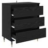 Sideboard in Black Oak Look 60 x 35 x 70 cm Engineered Wood