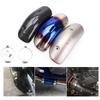 Blue/Chrome/Carbon Fiber Motorcycle Curved Exhaust Muffler Pipe Heat Shield Cover Guard Protector Universal For Honda