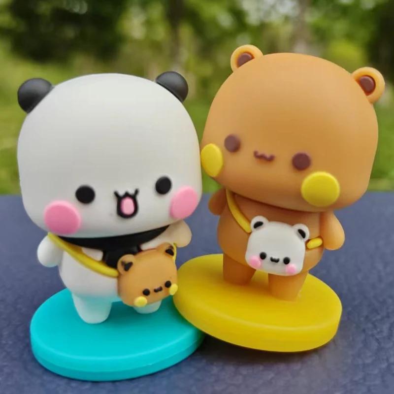 Yier Bubu Dudu Panda Bear Doll Cartoon Anime Souvenir Kawaii Small Gift Miniatures Animal Toy Home Decoration Birthday Gift
