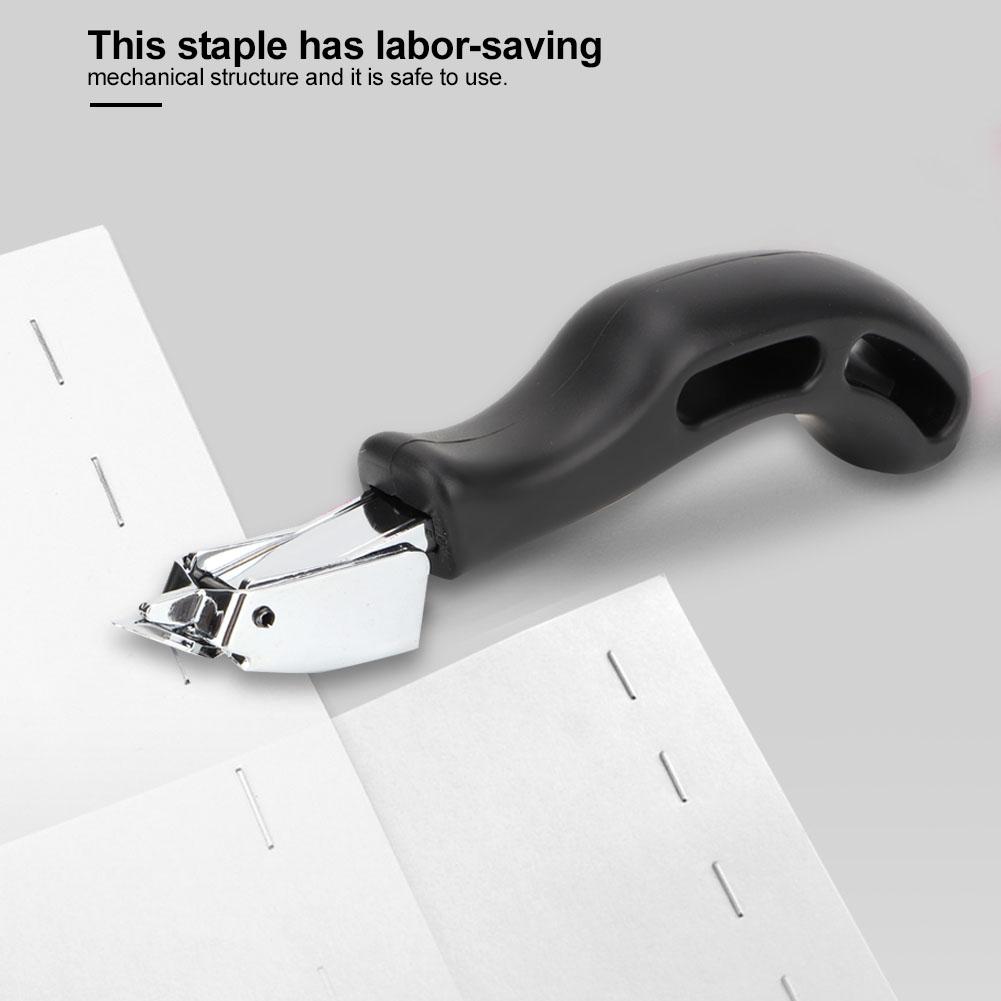 Black Handle Steel Carbon Head Staple Remover Removing Tool Office Supplies