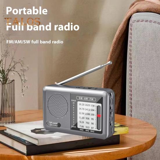 Tragbares Radio Robuste Konstruktion Benutzerfreundlich Kompaktes Design Kleines batteriebetriebenes wiederaufladbares FM/AM-Radio