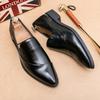 2024 New Men Loafers Leather Shoes Formal Elegant Dress Shoe Simple Slip On Man Casual Footwear Original Pointed Boos Moccasins
