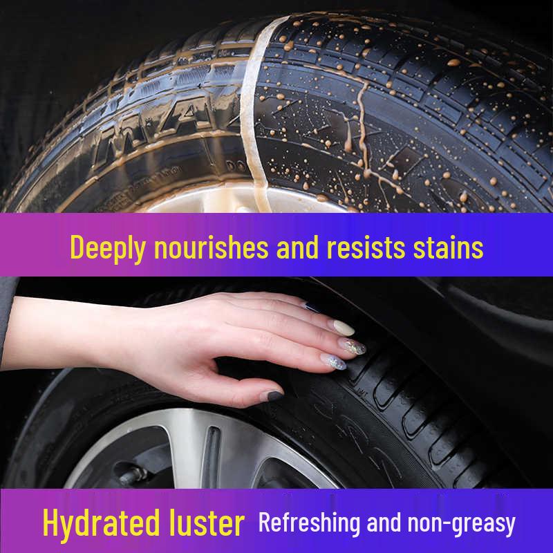 Car Tire Shine: Durable Wax & Anti-Aging Protective Foam Cleaner.