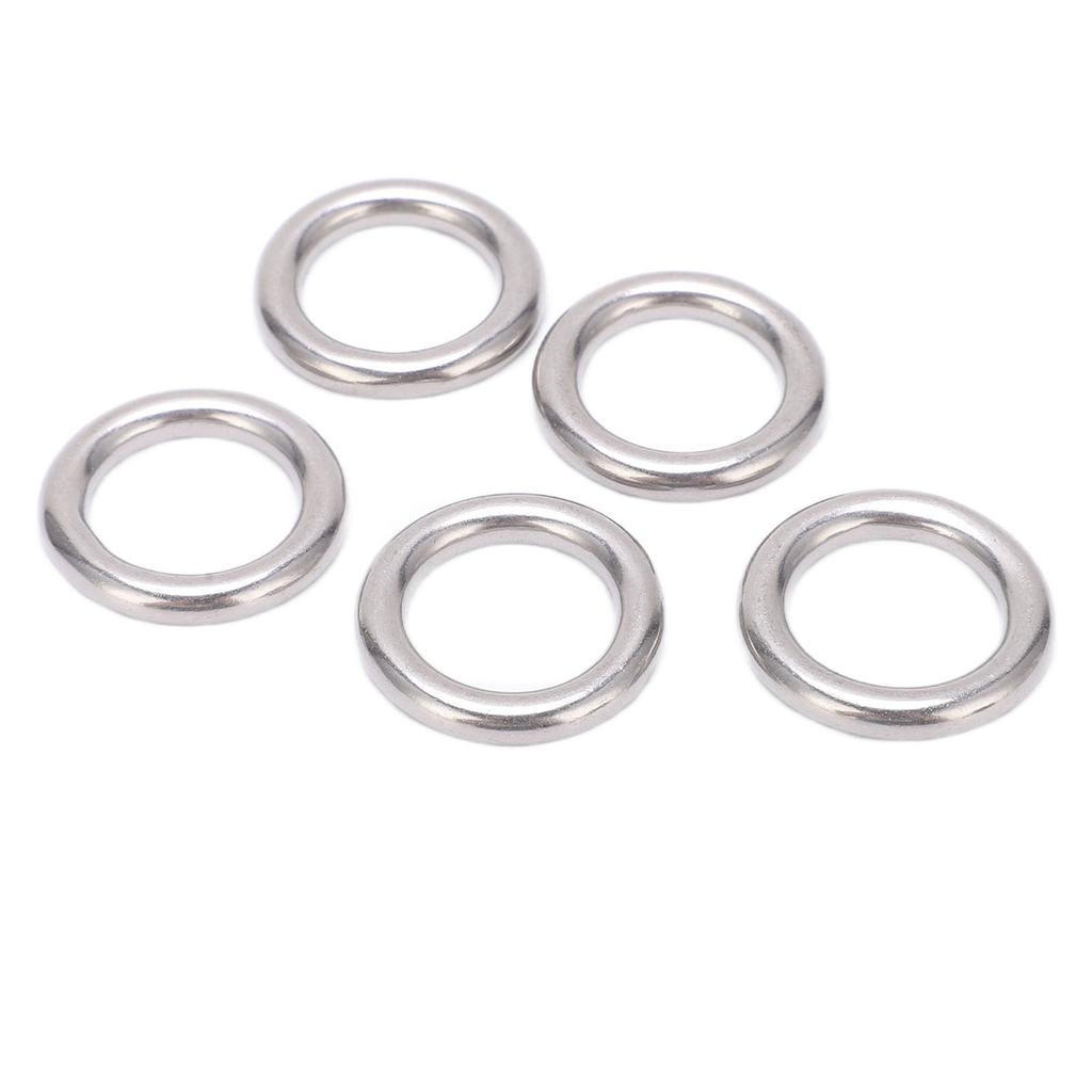 5pcs 304 Stainless Steel Round O  s Multi Purpose Seamless Welded Metal O   for Sailing Diving