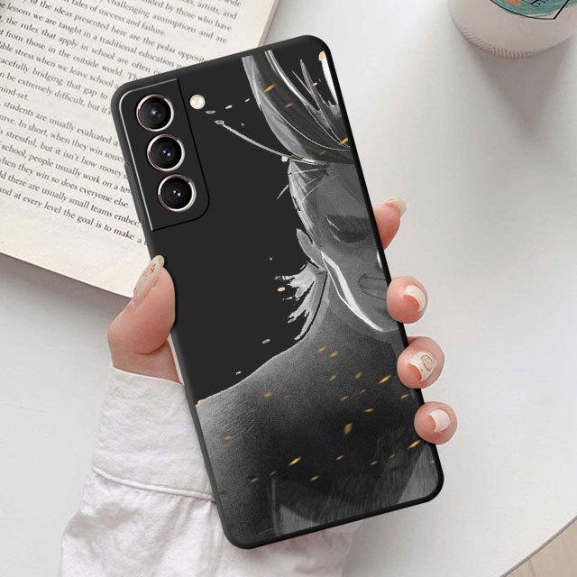 Matte Black Soft Bag Case For Samsung Galaxy S10e S10 S9 S23 Ultra 5g S8 S7 S20 Fe S21 S22 Plus S9plus My Hero Academia Cover