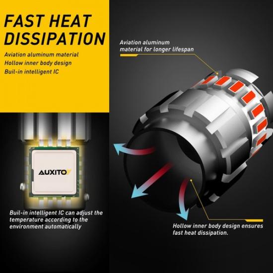 Canbus Indicator RED LED BAY15D 1157 Bulb Brake Blinker Light Globe 3030SMD