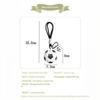 Sports Ball Shaped Pu Keychain With Durable Lanyard Cute Pendant For Sports Fans Bag Decoration Gift