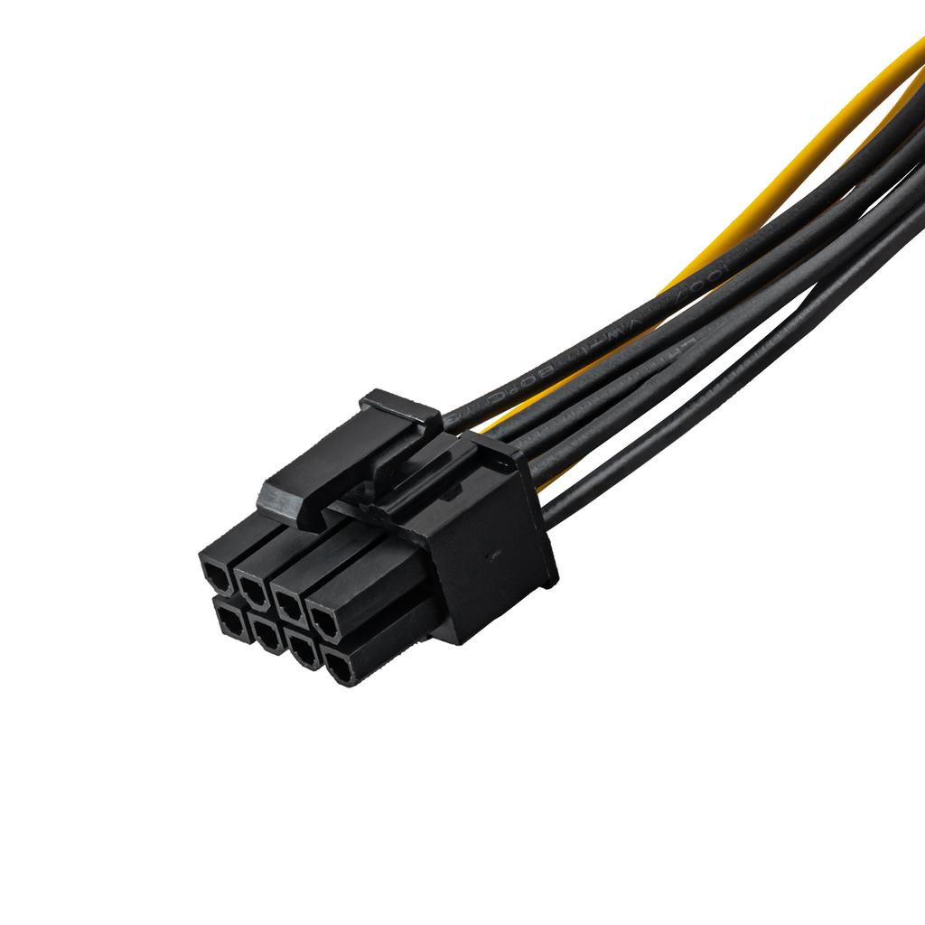 Kabel PCI-E 6 pin / PCI-E 8 pin Akyga AK-CA-07 zasilanie kart graficznych 20cm