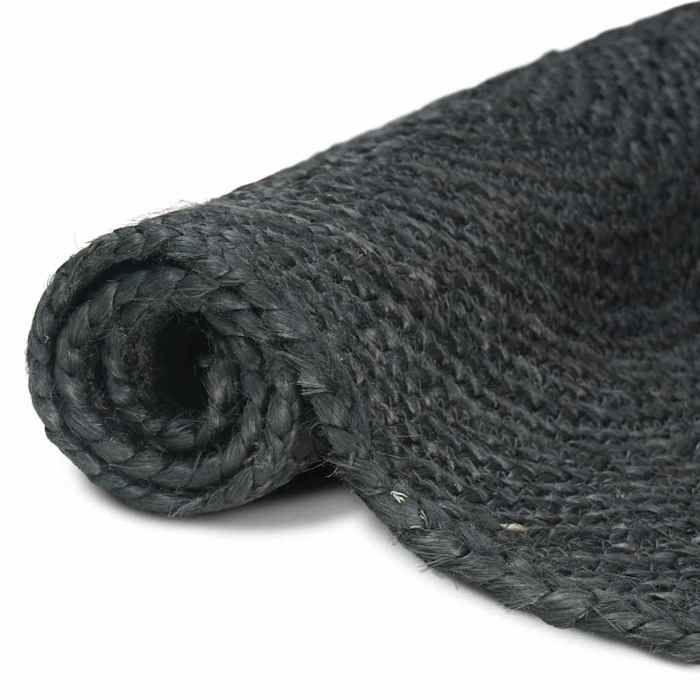Maison Exclusive - Tapis de surface Gris foncé 160 x 230 cm Jute