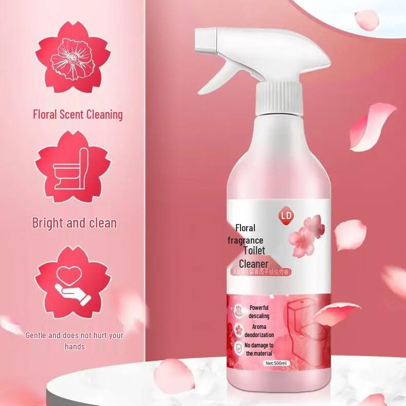 Floral Scent Toilet Bowl Cleaner: Powerful Yellow Stain Remover & Deodorizer