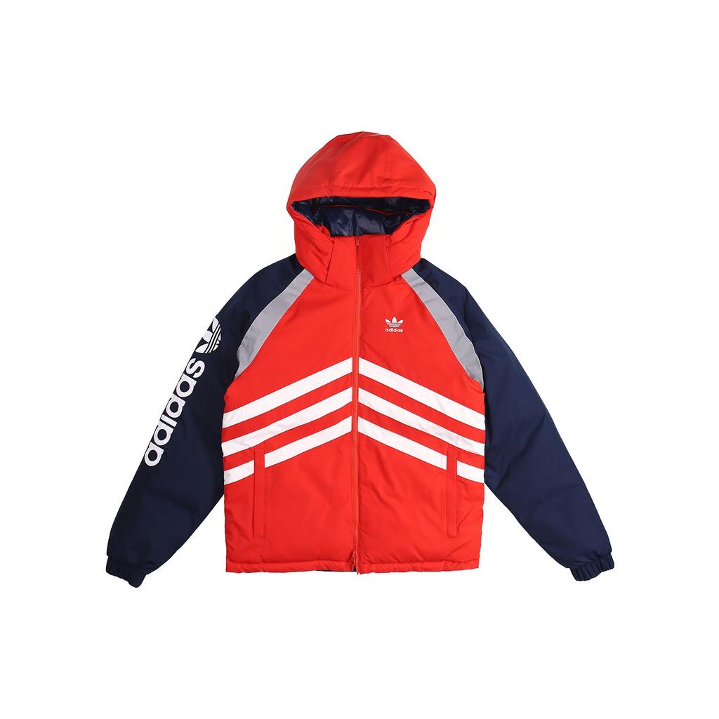 Adidas Originals Trefoil Reversible Down Jacket With Sport Paneling Men Outerwear Blue Red GJ6725