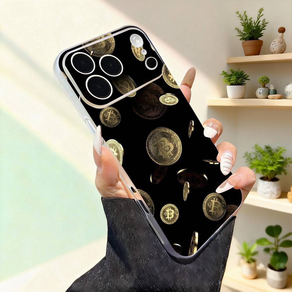 

Bitcoin Pattern Phone Case For iPhone 17,16,15,14,13,12,11,Pro,Max,Plus,Mini,SE4,E Magnetic For Magsafe Wireless iPhone14Plus