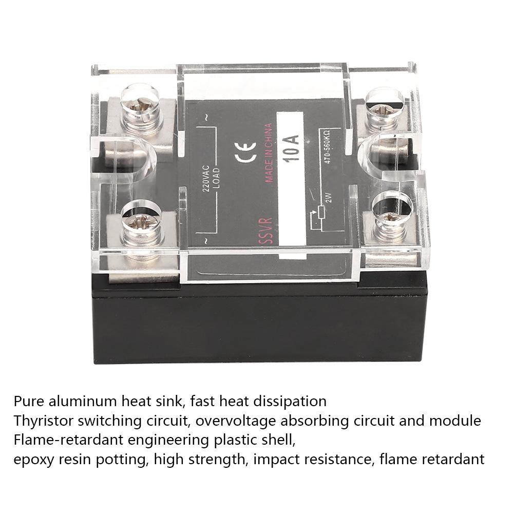 Solid State Voltage Regulator Single Phase SSVR 470560K Ohm  Load 220VAC Electrical Supplies(BERMR