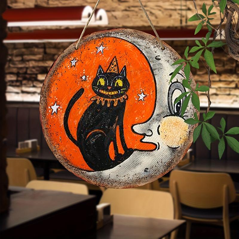 

1PC Vintage Halloween Wooden Decor Eco-Friendly Halloween Decor 20x20cm 20*20