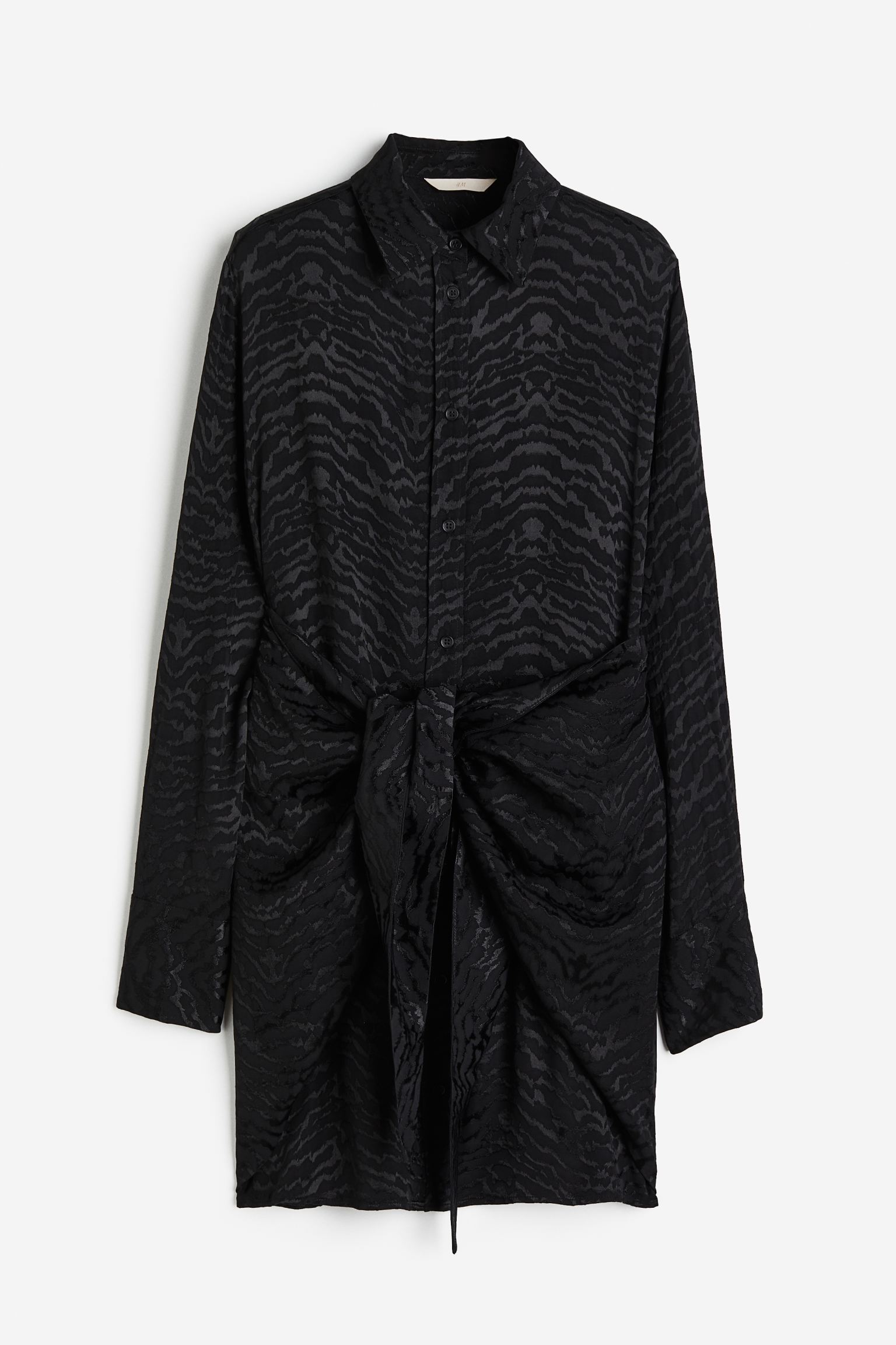 

Tie-detail shirt dress
