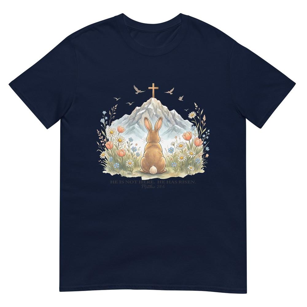 He Is Not Here He Is Risen Christian Easter TShirt S
