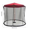 Bug Screen for Outdoor Patio Table Over The Umbrella Cover Net Netting