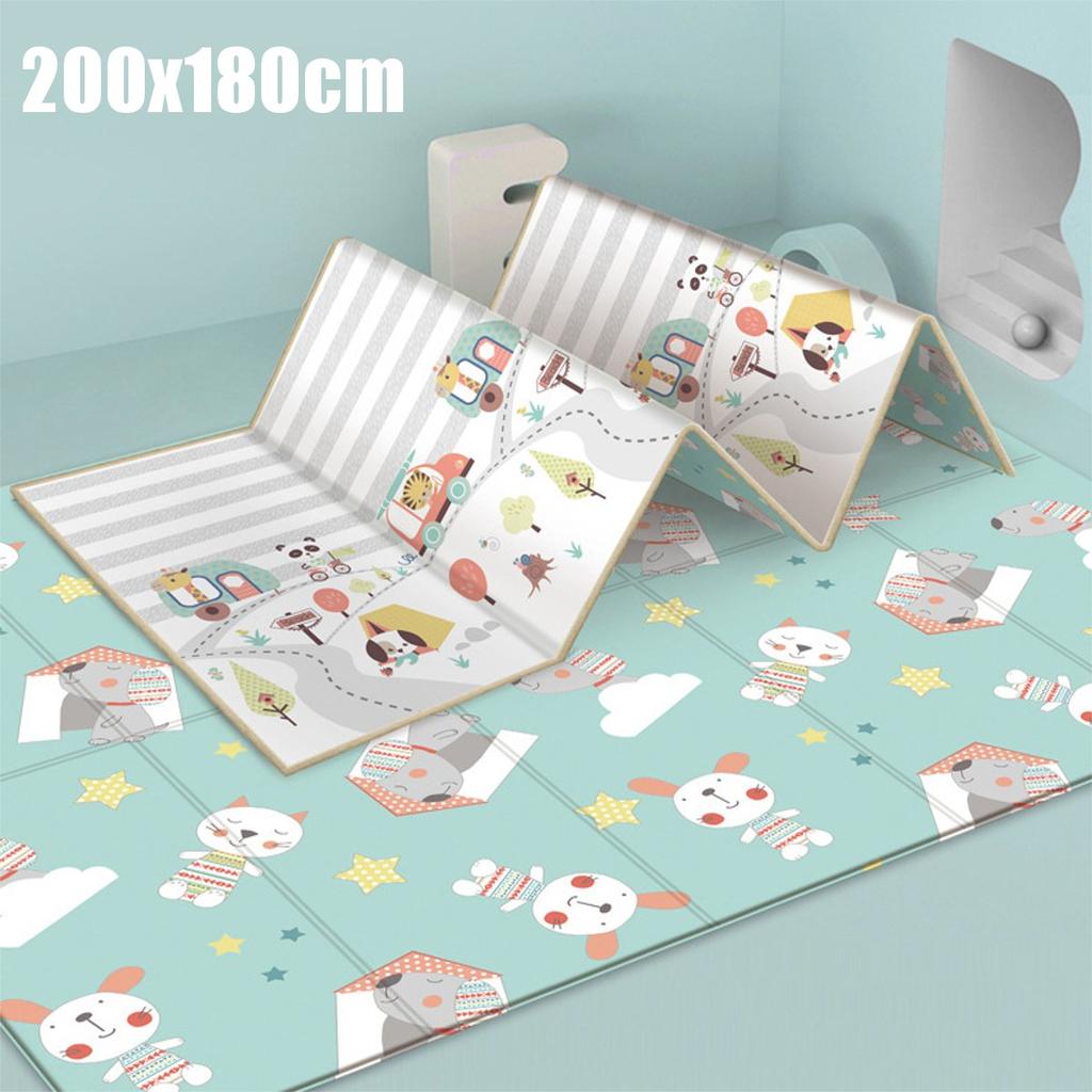 Buy 200X180cm Foldable Baby Crawling Thick Play Mat Game Rug Waterproof