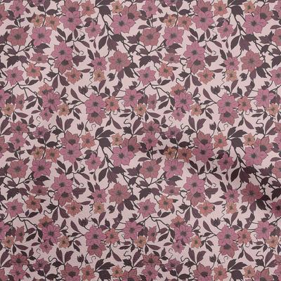 Cotton Flex Dusty Rose Fabric Floral Retro Sewing Craft Projects Fabric Prints By Yard 40 Inch