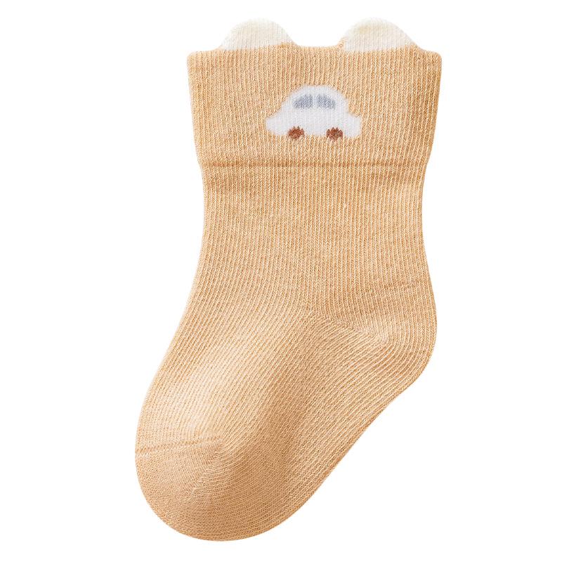 Atmungsaktive Baumwoll-Wadenlange Babysocken: Hoher Stretch, Weithalsdesign für Jungen und Mädchen - Perfekt für Frühling, Herbst und Winter.