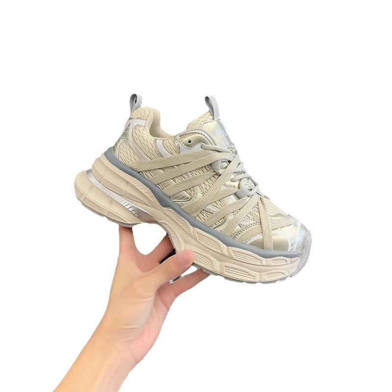Platform dad shoes women's 2025 new summer breathable versatile increase European station sports and leisure shoes ins tide