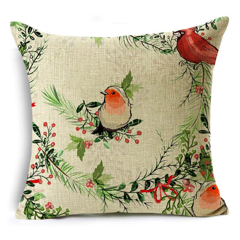 Buy New Pillowcase Retro Christmas Nordic Living Room Bedroom Waist