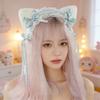 Anime Style Plush Animal Ear Hairpiece Cosplay headbands For Costume Halloween Gathering Soft Polyester Hair Decoration