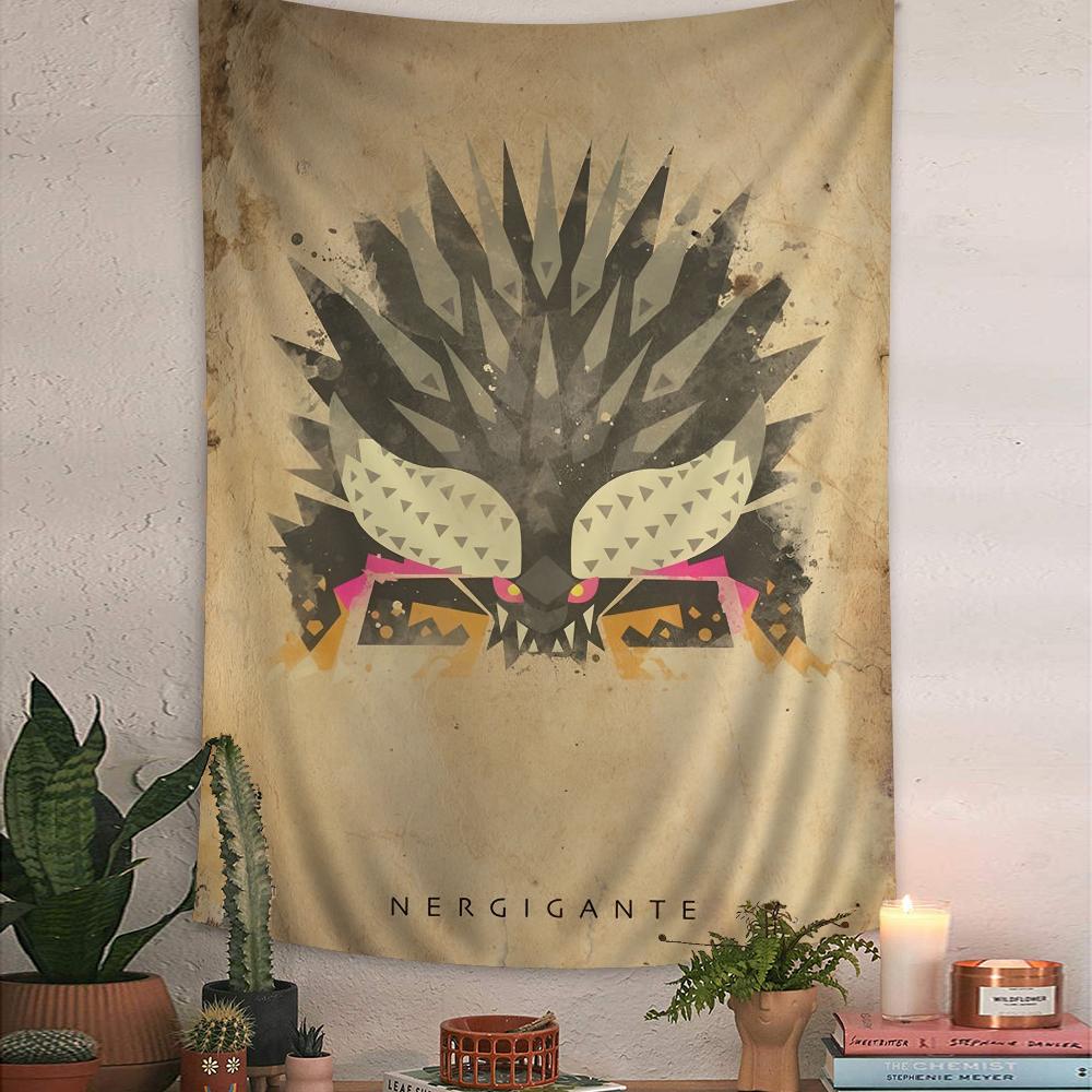Monster Hunter Printed Large Wall Tapestry Cheap Hippie Wall Hanging Bohemian Wall Tapestries Mandala Home Decor