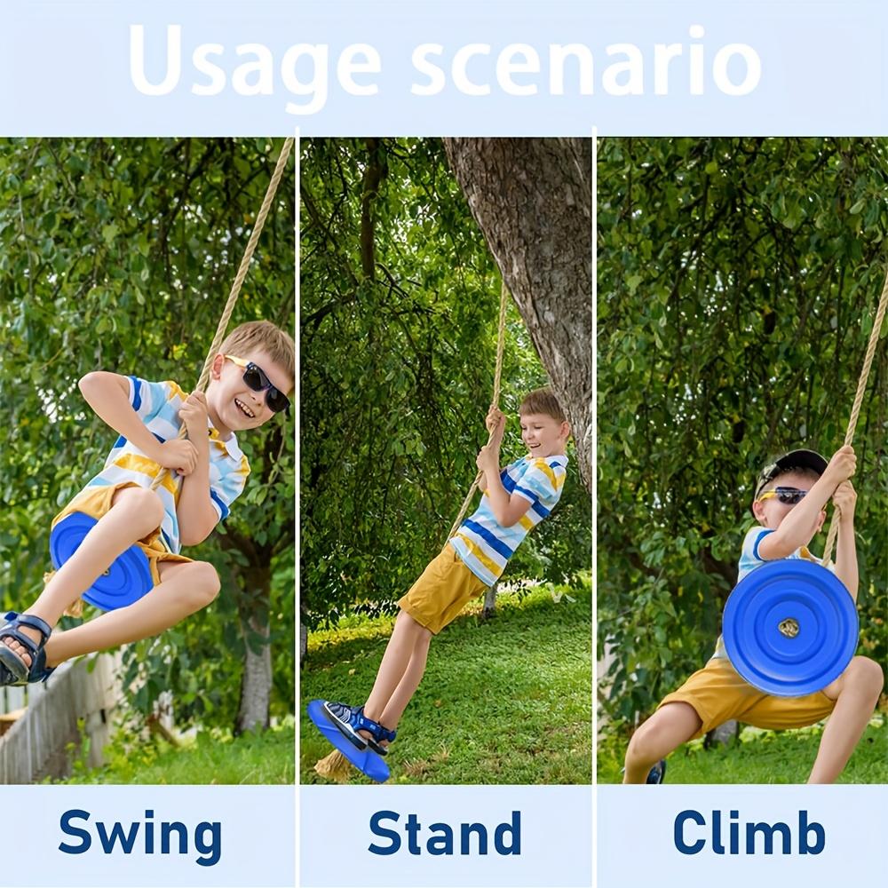 1 szt. ośmiokątna huśtawka płatkowa, pogrubiona, mieszany kolor, PE (Polietylen) Materiał, siedzisko w kształcie dysku, do sportów na placach zabaw dla dzieci w pomieszczeniach i na zewnątrz