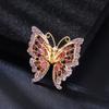 Weiman Purple Red Rhinestone Butterfly Brooches Luxury Women Alloy Fashion Brooch Pin Design Jewelry Customize Designer Brooches