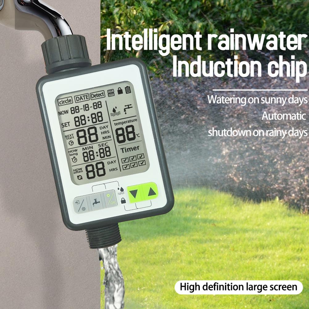 Garden Automatic Watering Timer Intelligent Rain Delay Timing Valves Controller Support 3