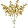 5/10Pcs Christmas Decor Artificial Glitter Berry Artificial Flower Bouquet Christmas Tree Decor Home New Year 2026 Navidad Decor