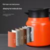 High-End 316 Stainless Steel Insulated Teapot and Water Kettle with Separator for Outdoor and Indoor Use, Large Capacity
