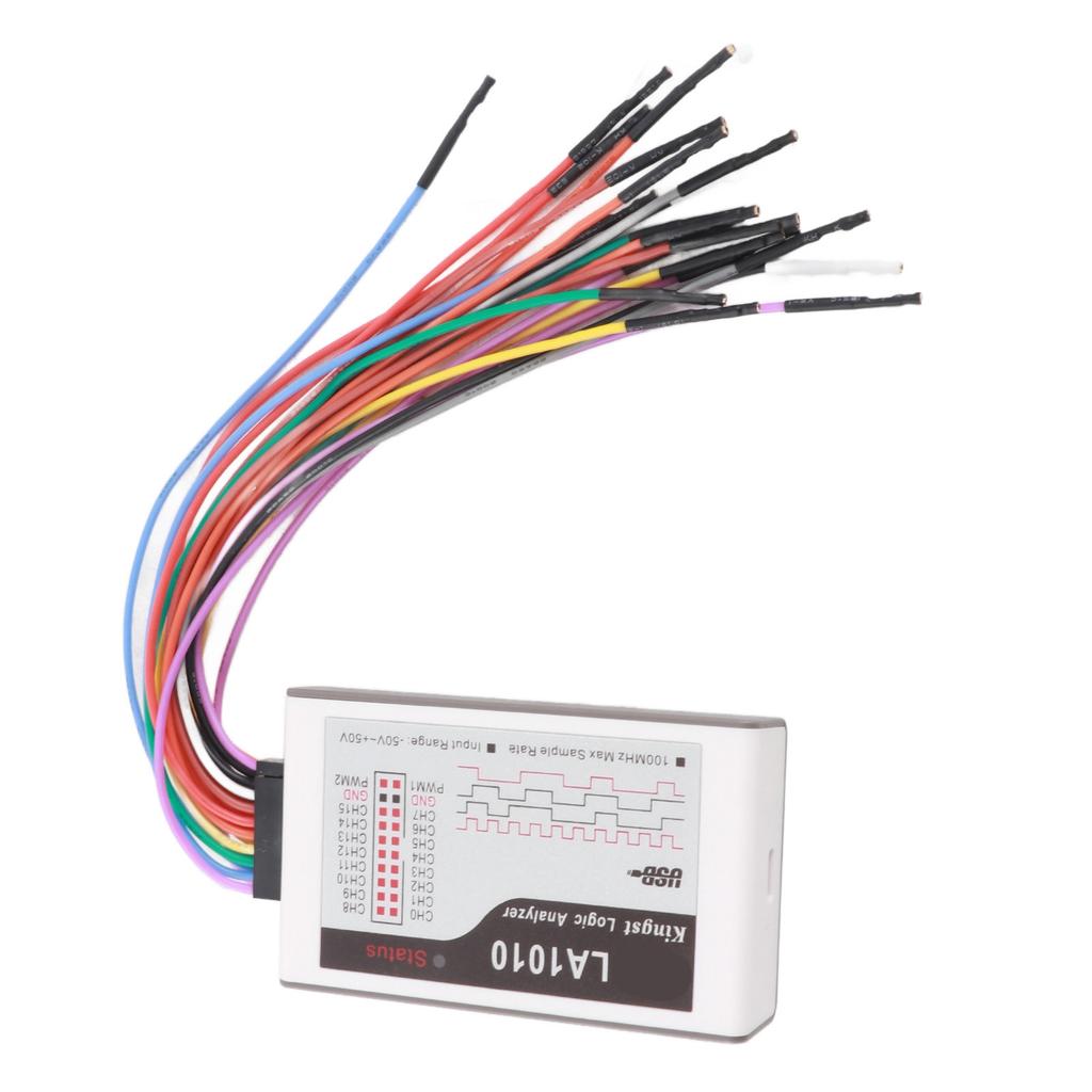 16 Channel Logic Analyzer with Cable Portable Analyzer Device 100M Sampling Rate ?50?50V Input