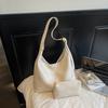 Vintage Commuter Large Capacity Bag Women's Soft Leather Shoulder Bag Underarm Tote Bag