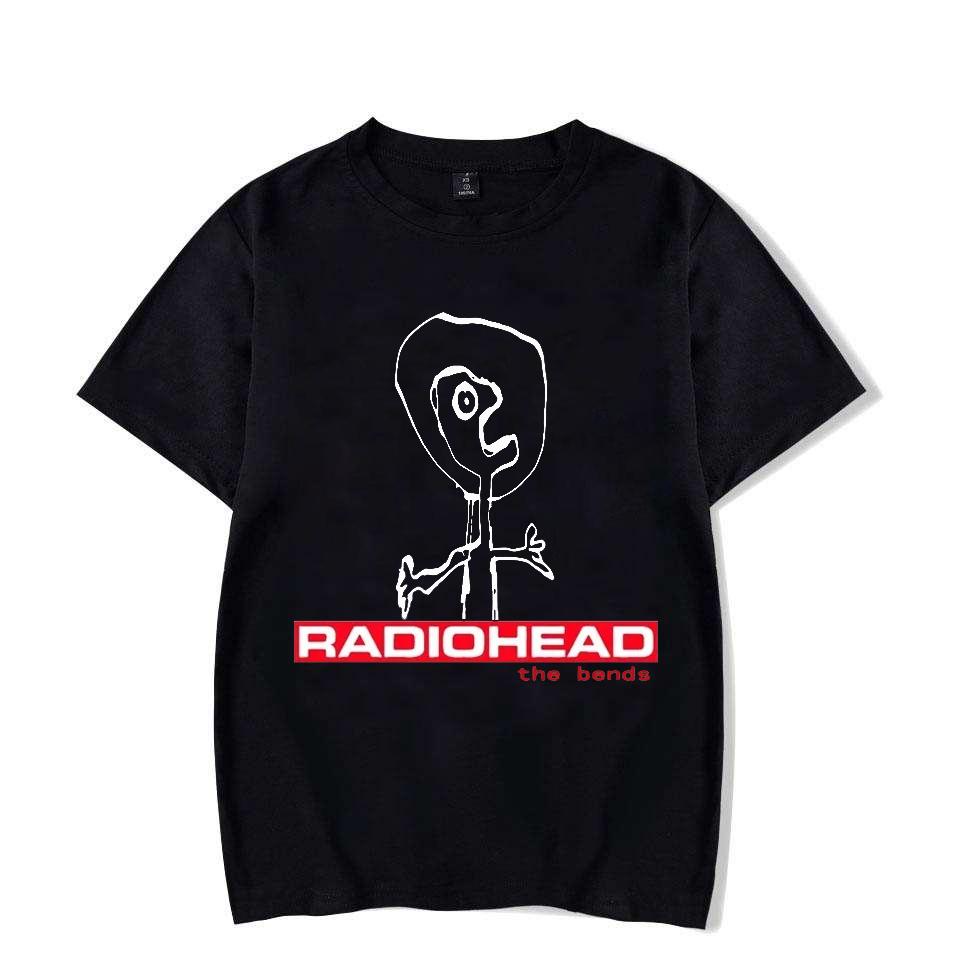 Radiohead The Bends Tshirt Loose Casual Hip-hop Men Woman T-shirt Top Street Harajuku Cartoon