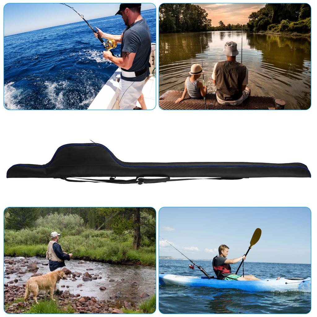 63'' Angelrute Tasche Tragbare Angelrute Fall Klapp Angelrute Halter Große Kapazität Angelrute