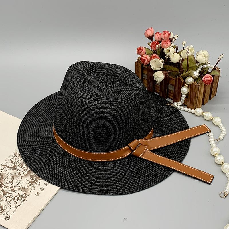 Irregularly Decorated Summer Shade Hat, Travel Holiday Straw Hat Bucket Hat