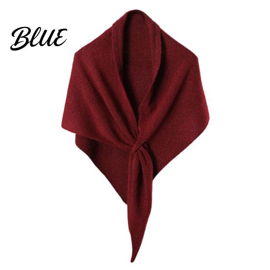 Stylish Dress Accessory Wrap Three-in-one Women Soft Scarf for Warm Winter Triangle Shawl Versatile Fashion
