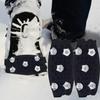 1 Paar rutschfeste Schuh-Schneegriffe Spikes für Eis-Schneeschuhe Greifer 5-Zacken Steigeisen Spikes Eis-Griffe Traktionsgriff zum Wandern