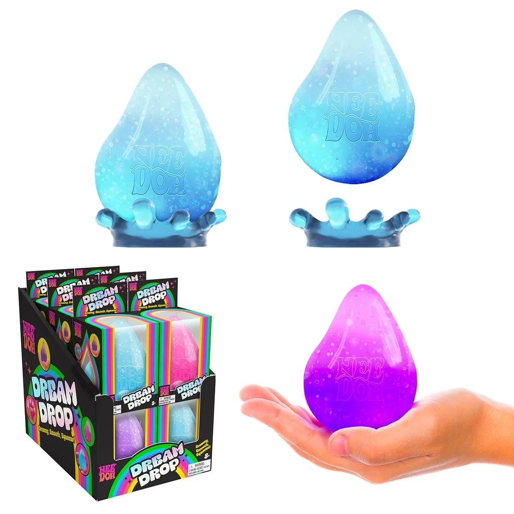 Großer Wassertropfen Squishy, Malzzucker Stressball, Langsam zurückfederndes Knetspielzeug, Ästhetisches Schreibtischornament, Sensorisches Fidget, Erwachsene