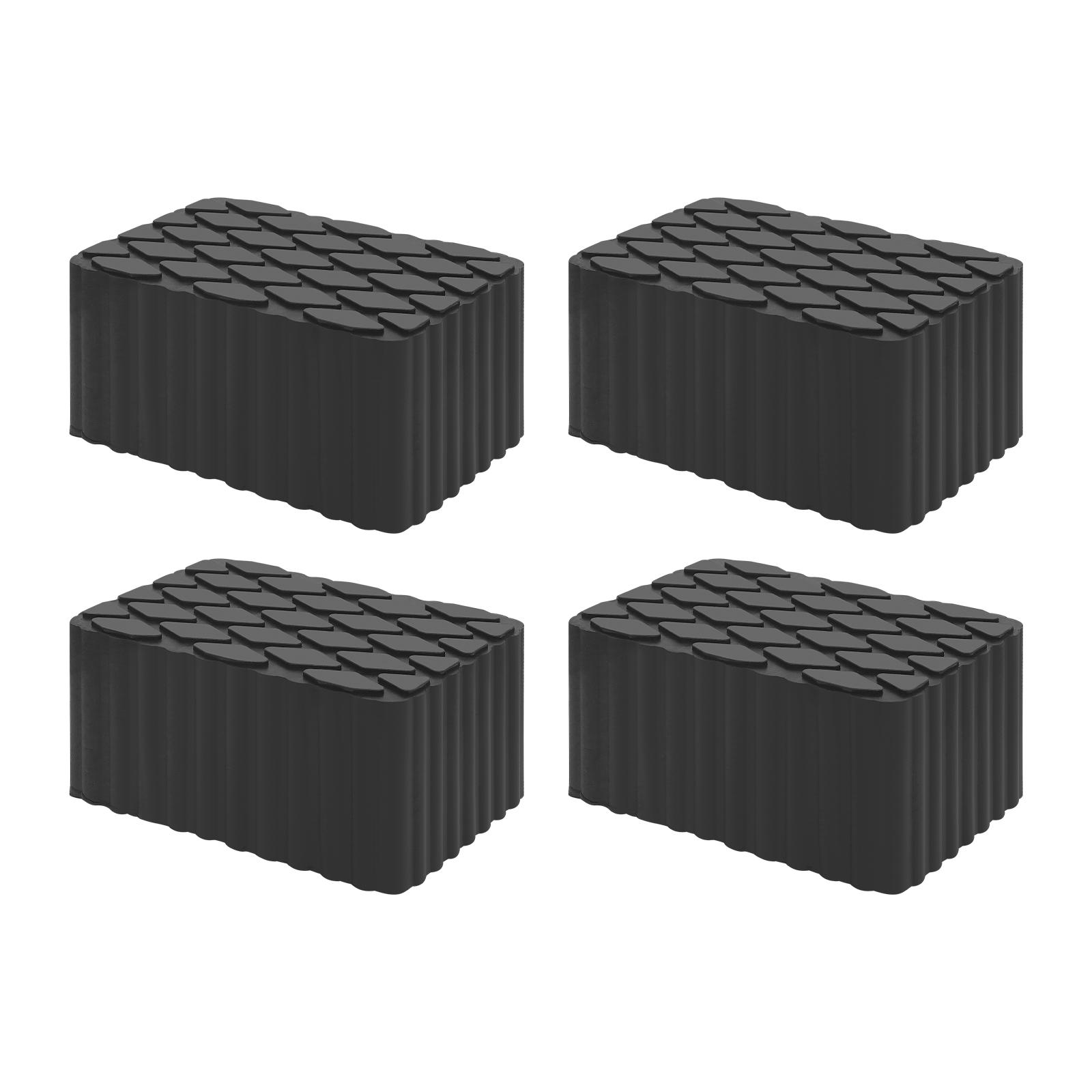 Solid Rubber Auto Lift Pads Lift Block Spacer Pad for Car Lifts Universal Rubber Lift Pad 4pcs чёрный