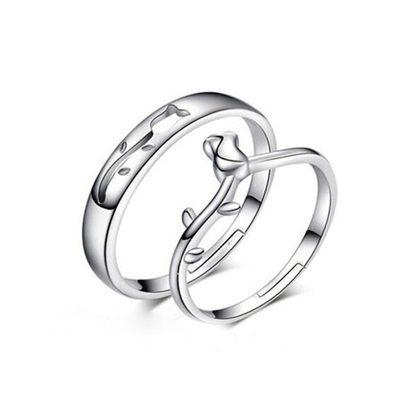 Classic Couple Rings For Men Women CZ Stone Trendy Wedding Lovers' Ring Jewelry Romantic Valentine's Day Present Ring Accessory